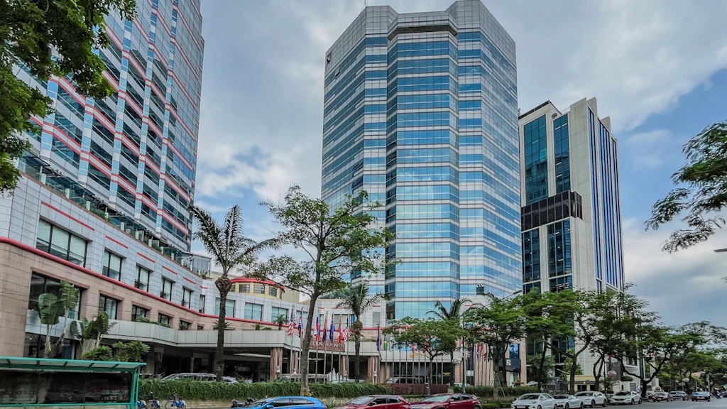 L'edificio dell'Ambasciata a Hanoi